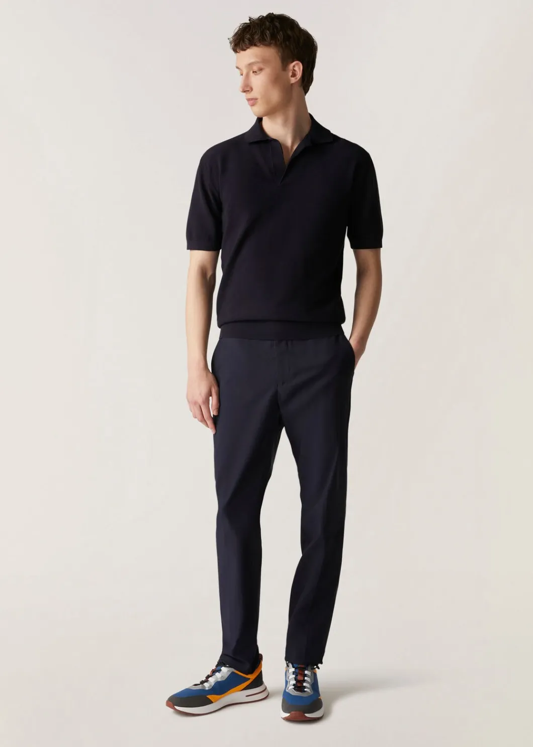 Shop Buttonless Polo Shirt Man Polo And T-Shirts