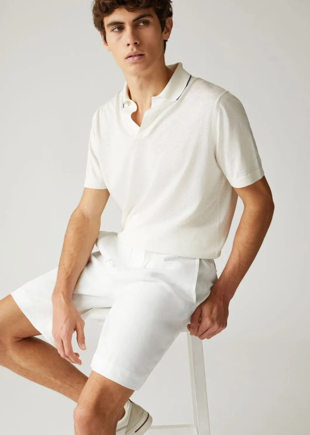 Cheap Flat Bermuda Shorts Man Trousers & Bermudas