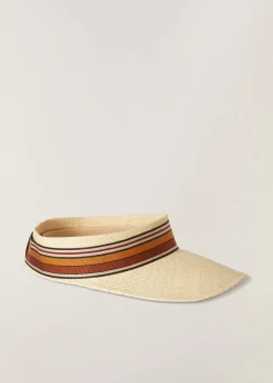 Online The Suitcase Stripe Visor Woman Hats
